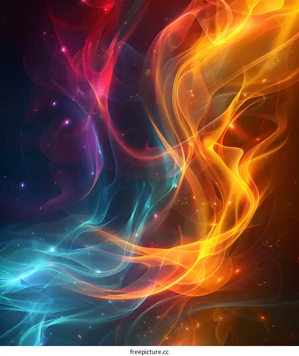 Abstract colorful plasma background