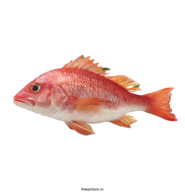 [Transparent Background PNG]Fresh Red Fish on White Background
