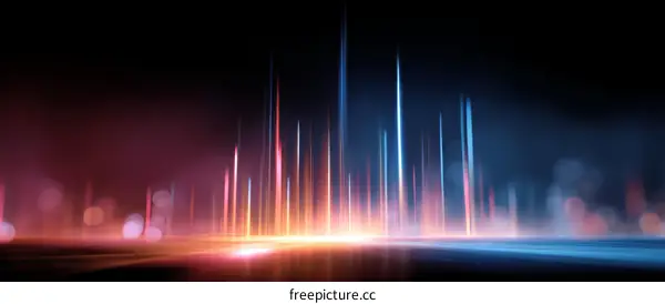 Abstract Futuristic Light Trails