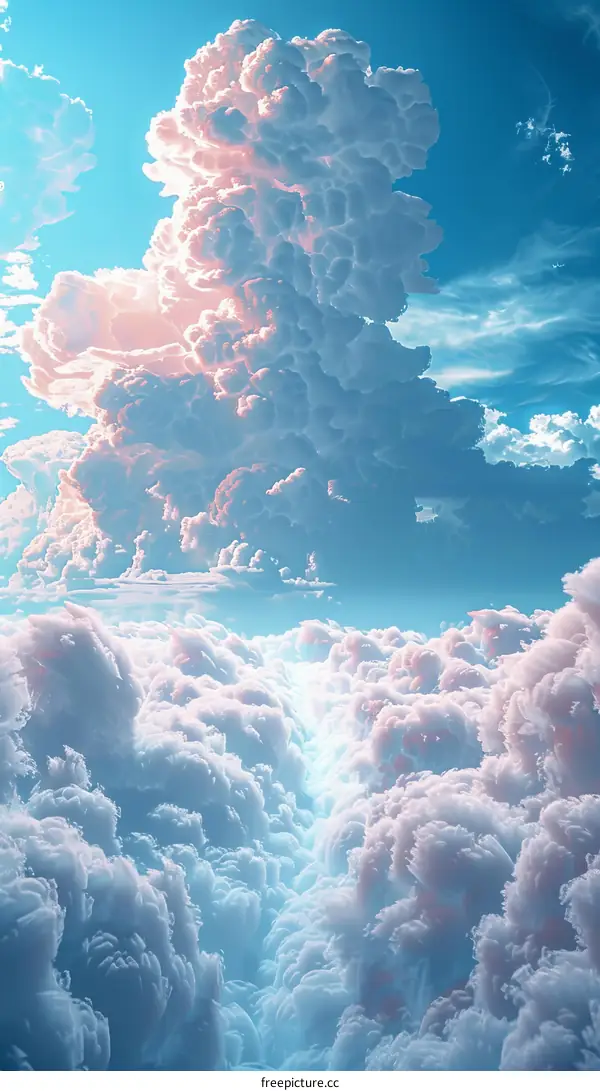 Beautiful Fluffy Clouds in the Sky