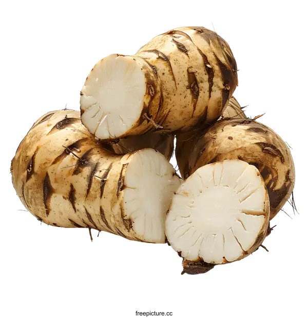 [Transparent Background PNG]Close up of a Jerusalem artichoke