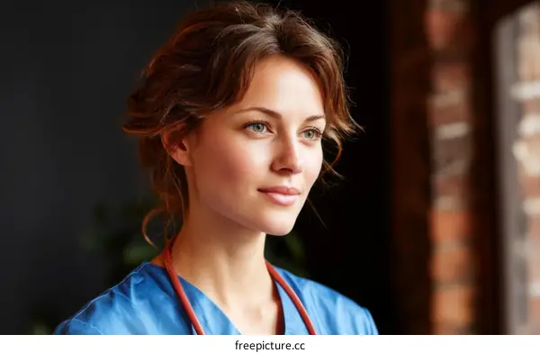 Female Caucasian Medical Professional Portrait
