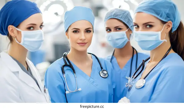 Medical Team Portrait in Hospital