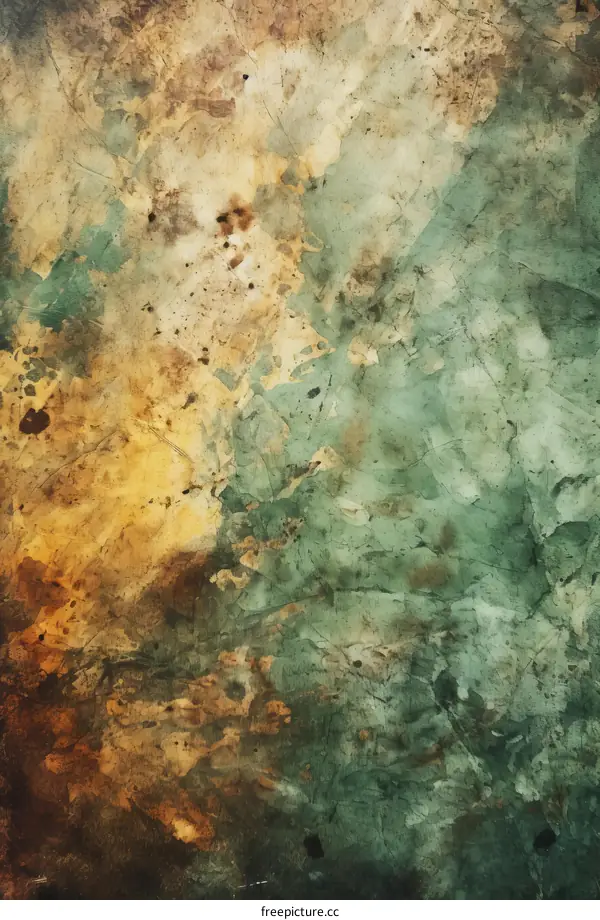 Abstract Grunge Texture Background in Brown and Green