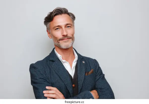 Confident Caucasian Male Portrait