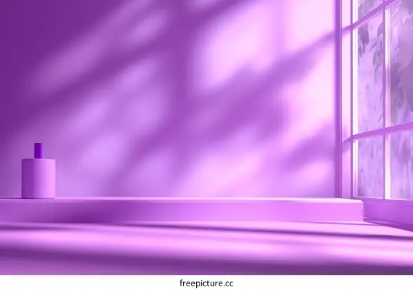 Purple Minimalist Product Display Stage