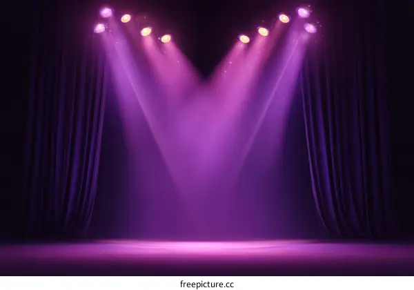 Purple Stage Lighting Design