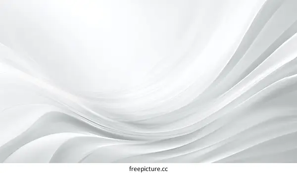Abstract White Fabric Flowing Design