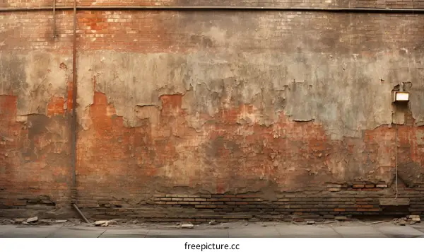old weathered brick wall texture