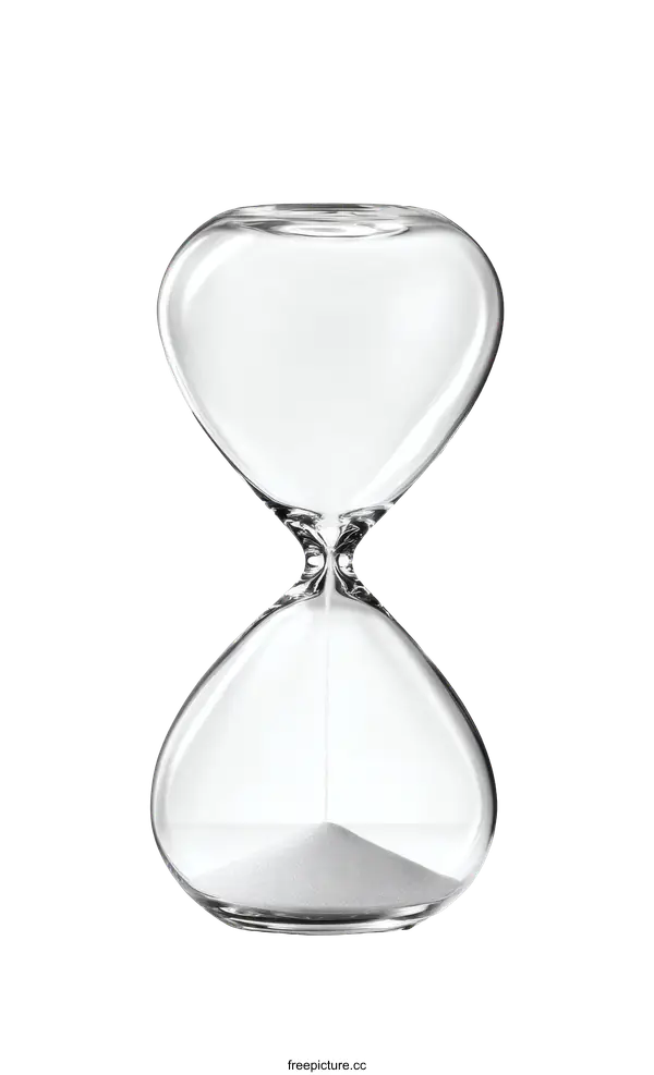 [Transparent Background PNG]Timeless Hourglass Showing the Passage of Time