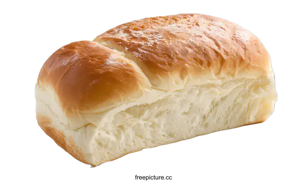 [Transparent Background PNG]Freshly Baked Loaf of White Bread