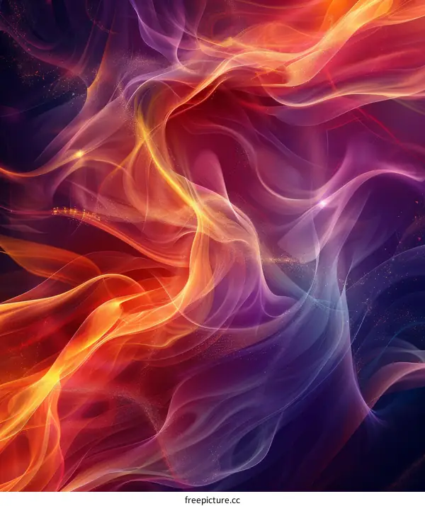 Abstract Colorful Flowing Lines Background Design