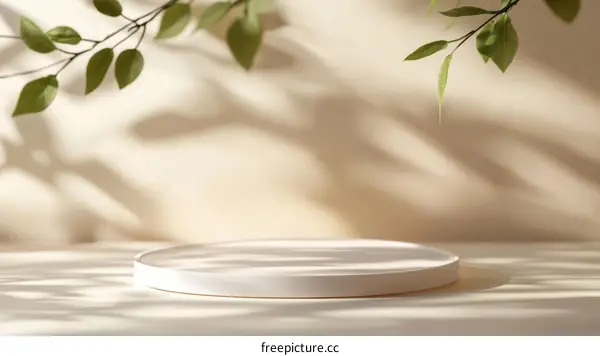 Elegant Minimalist Product Showcase with Natural Light