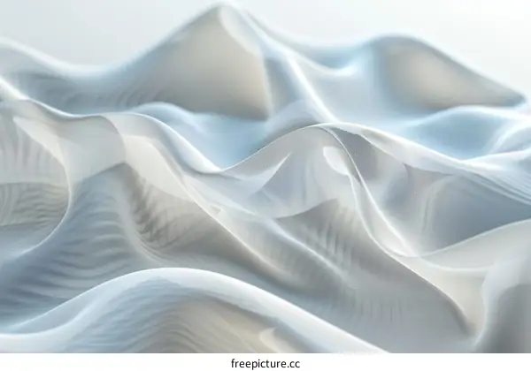 White fabric with a wavy pattern