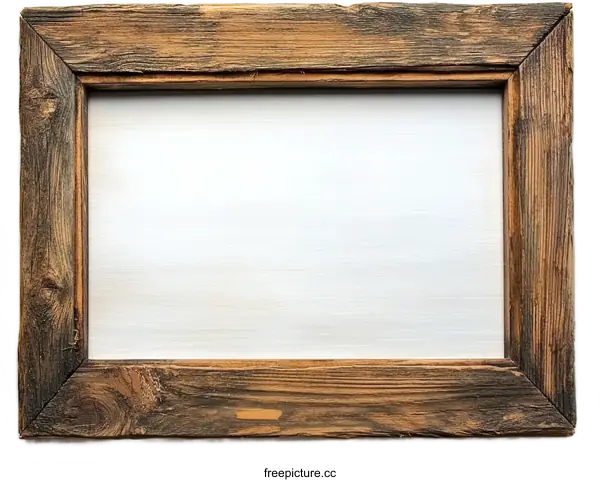 [Transparent Background PNG]Rustic Wooden Picture Frame