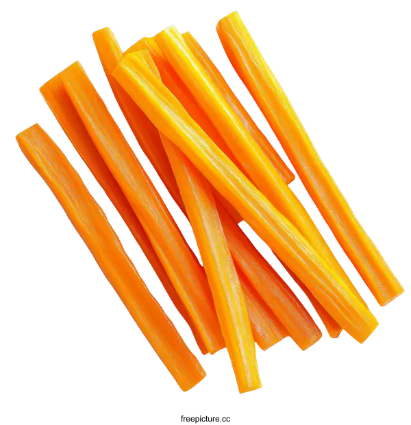 [Transparent Background PNG]Pile of Orange Candy Sticks