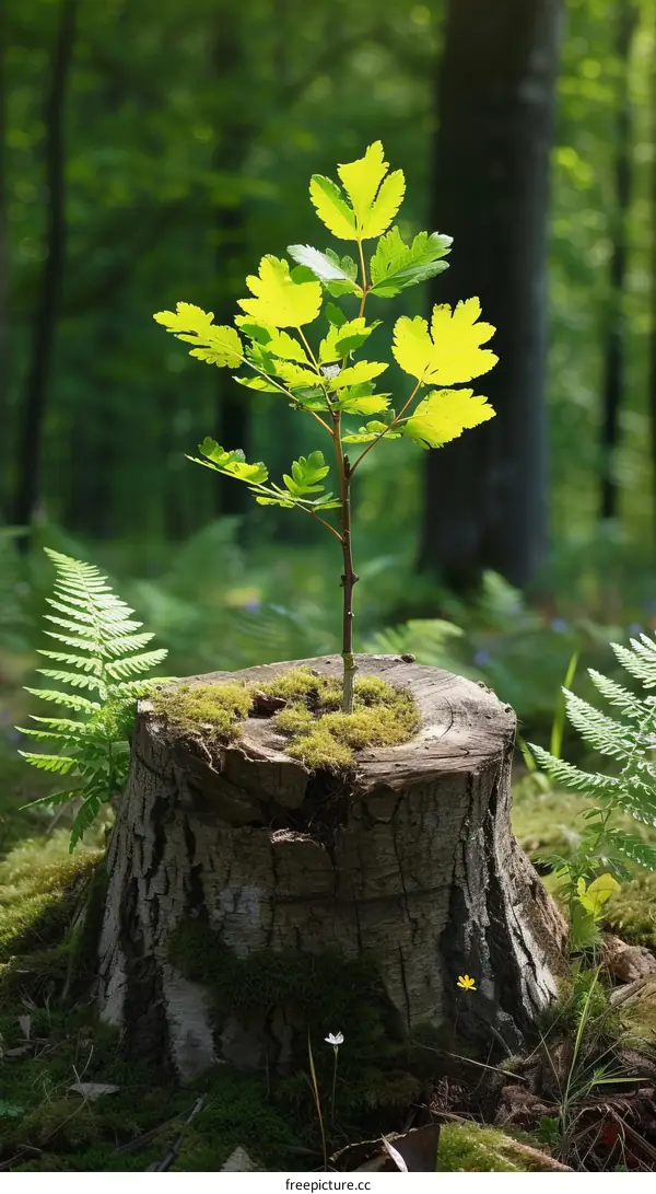 From Dead to Alive: Resilience and Rebirth of a Tree Stump