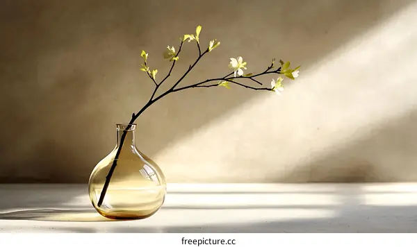 Elegant Floral Arrangement in a Vase