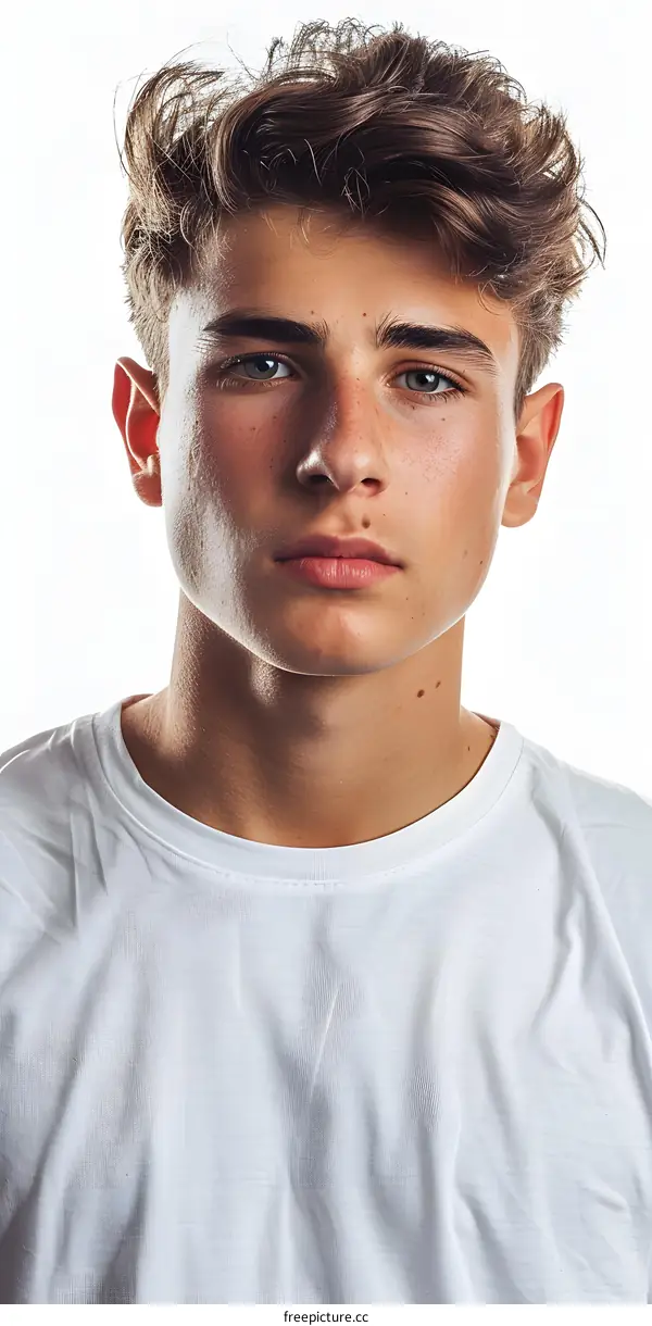 Portrait of a handsome young man