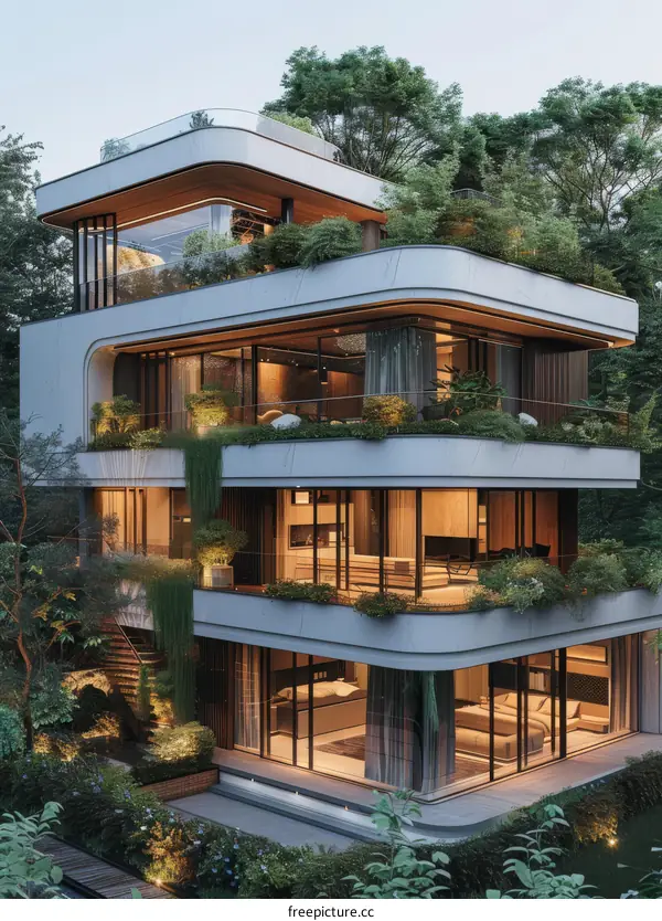 Modern Villa Nestled Amidst Serene Greenery