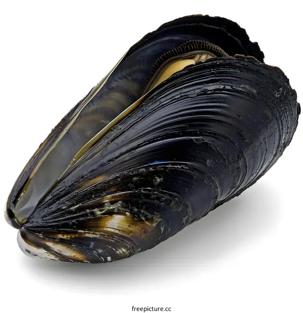 Black贻贝壳特写