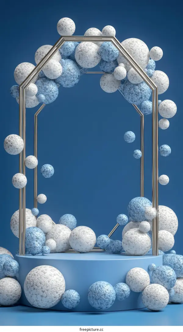 Abstract Geometric Display with Balls