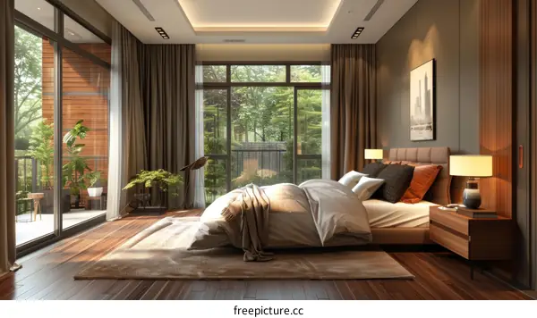 Modern Bedroom Interior Design with Natural Light