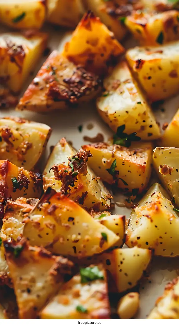 Crispy Roasted Potato Wedges with Herbs