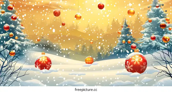 Christmas Snow Scene