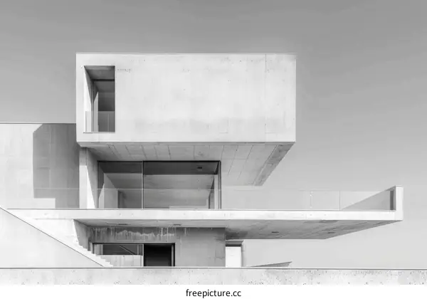 Modern Minimalist Concrete House