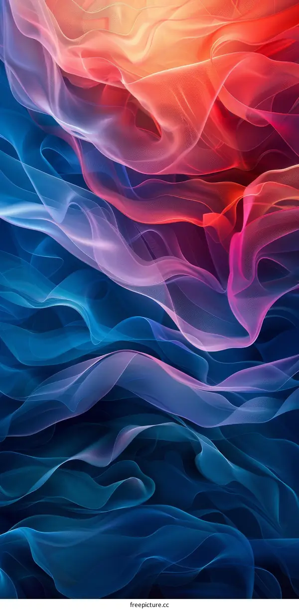 Abstract Flowing Colors Texture Design