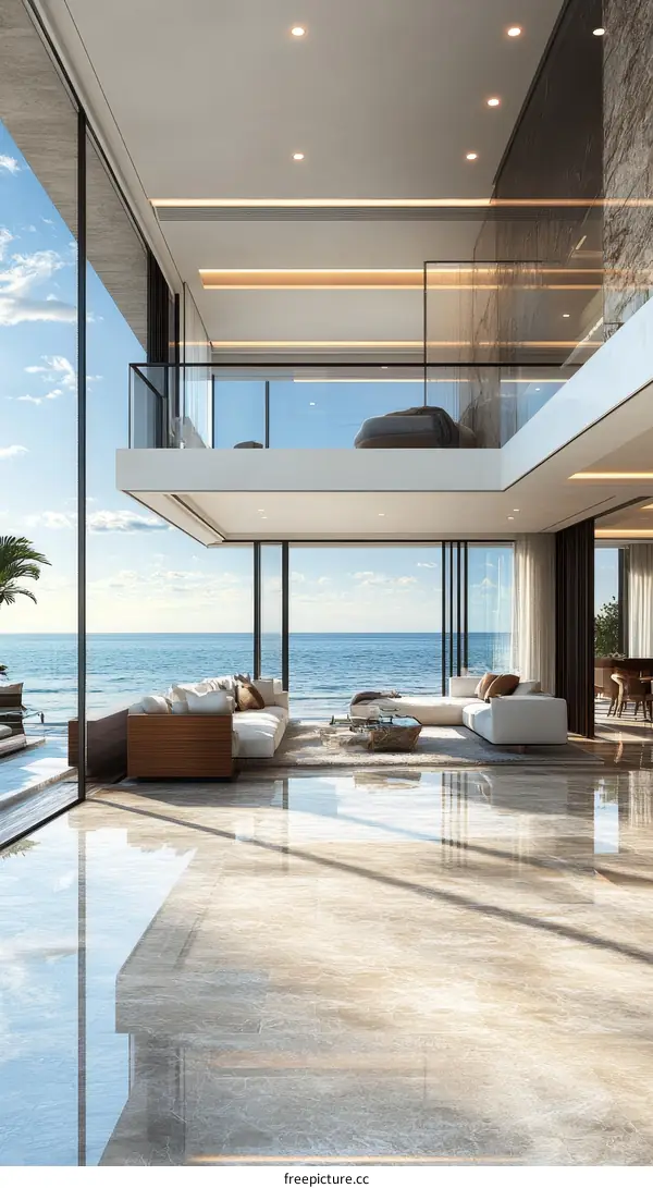 Modern Coastal Luxury Villa Interior Design