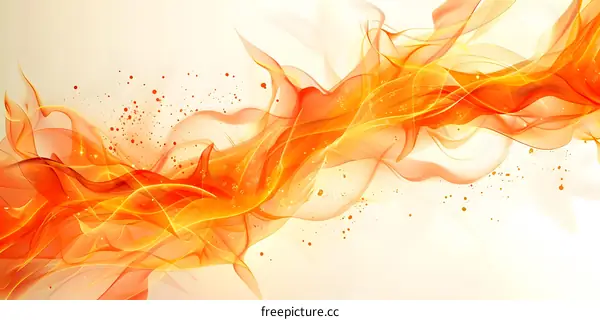 Abstract orange smoke background