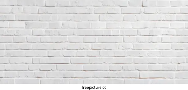 Clean White Brick Wall Background