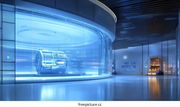 Futuristic Showcase of Advanced Technology
