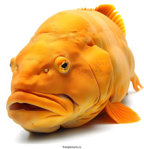 Close up of an orange fish