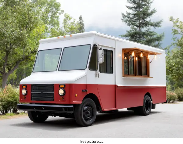 Vintage Food Truck with Stylish Design