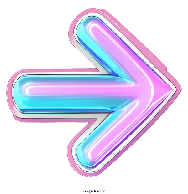 [Transparent Background PNG]Colorful 3D Arrow Graphic Design