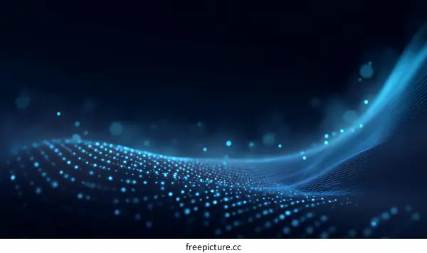 Abstract Digital Wave Background Design