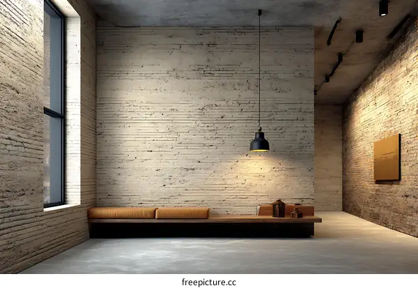 Modern Minimalist Brick Wall Interior Design
