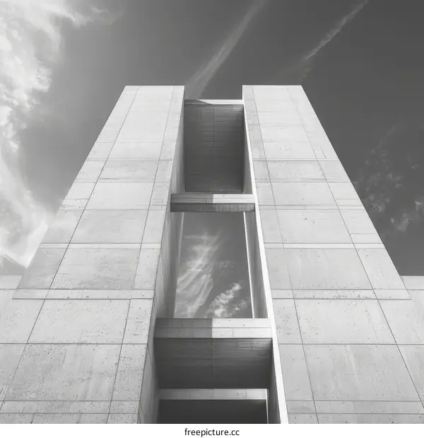 Brutalism Architecture: Black and White Concrete