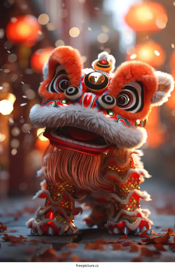 Chinese lion dance