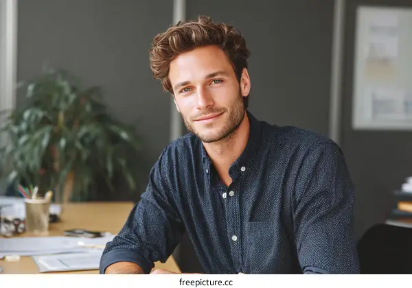 Business Professional Portrait in Office Setting