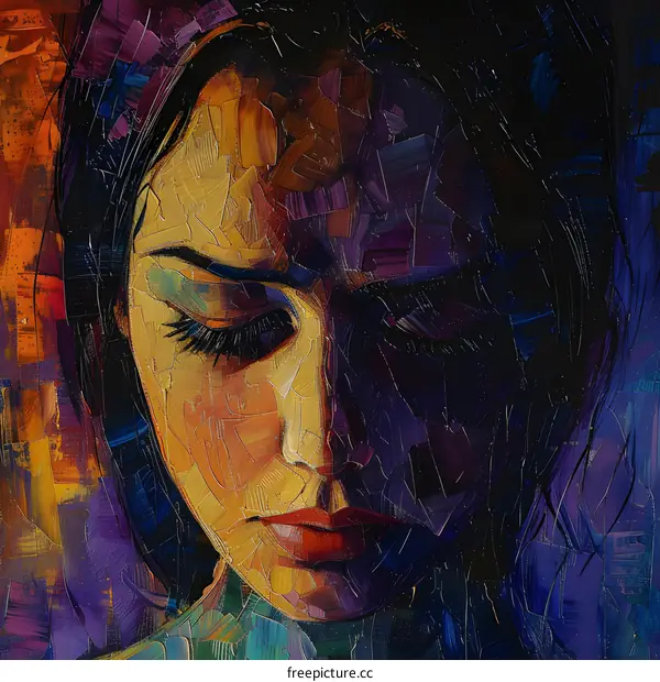 Portrait of a Woman in Oil