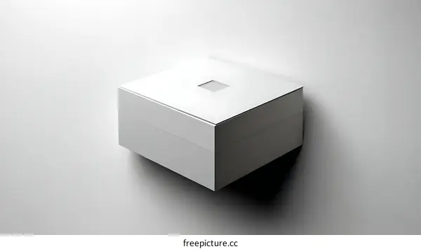 Modern Minimalist Square Box Mockup