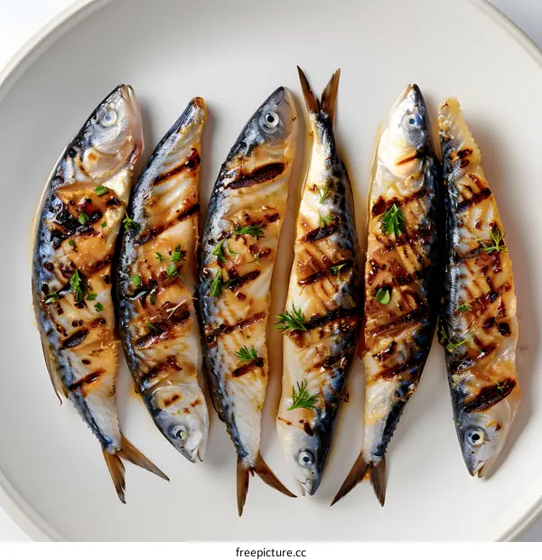 grilled sardines with lemon and herbs