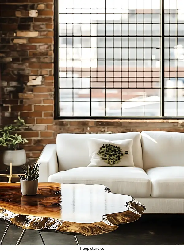 Modern Rustic Living Room Coffee Table