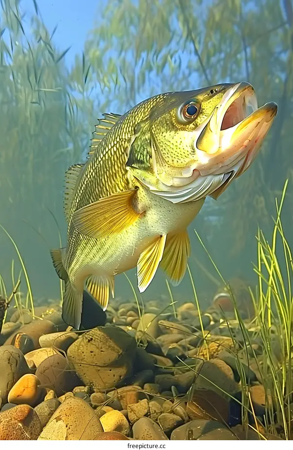 Smallmouth Bass Underwater