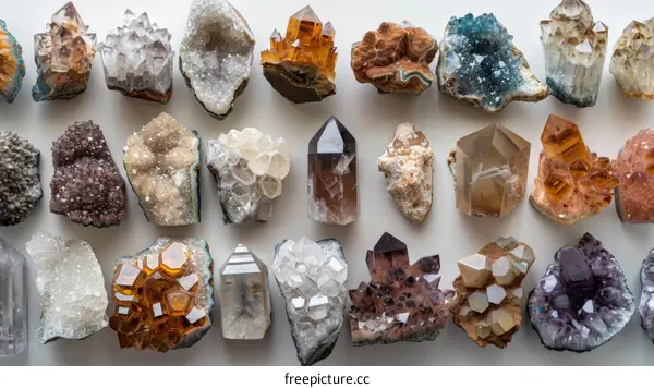 Assortment of Crystals and Gemstones