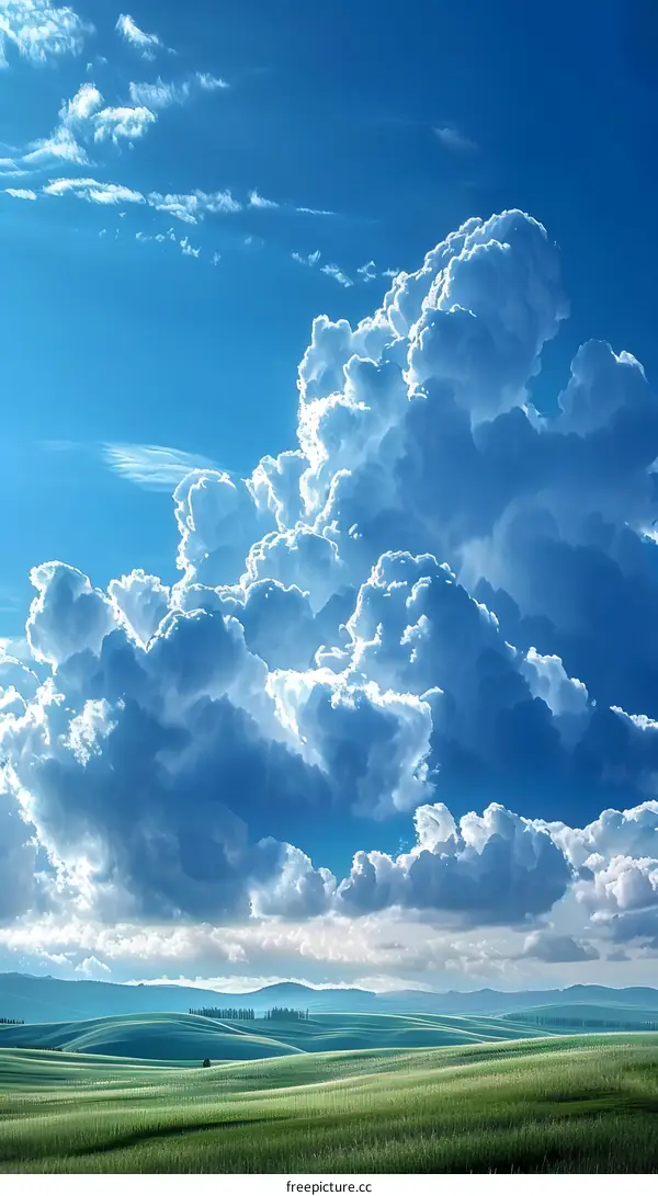 White clouds in the sky